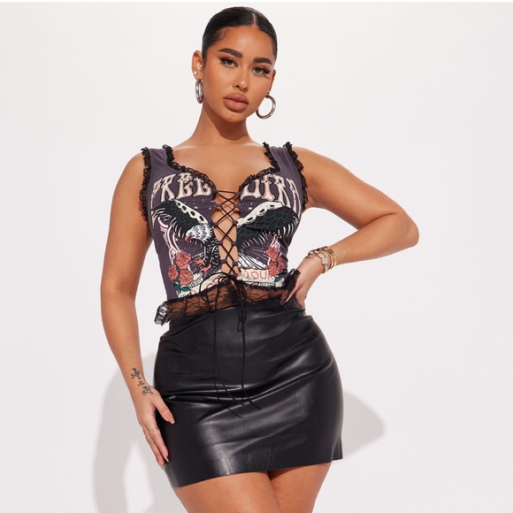 NWT Tie Front Cami Top - Picture 2 of 4